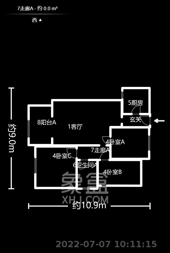 华府壹航线  0室0厅0卫   1800.00元/月室内图1