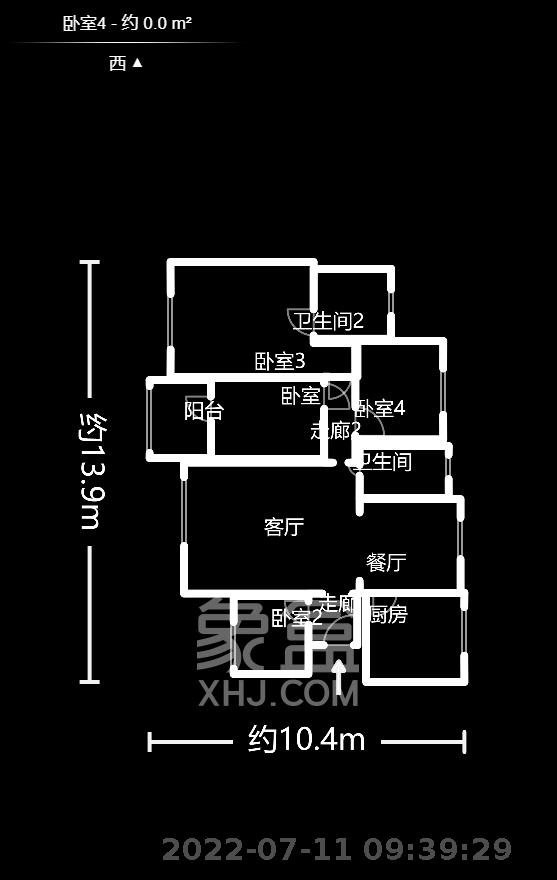三景华御  4室2厅2卫   82.80万室内图1