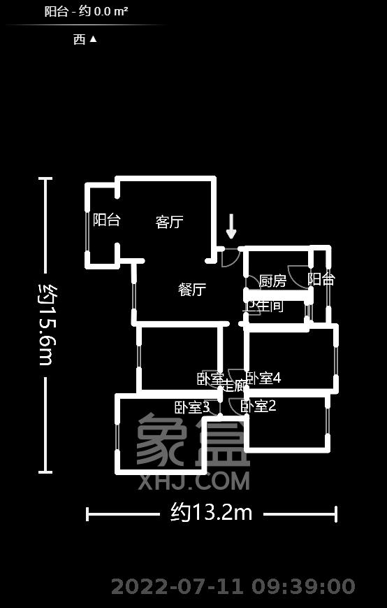湖南有色地质勘查局宿舍（榔梨镇）  4室2厅2卫   3000.00元/月户型图