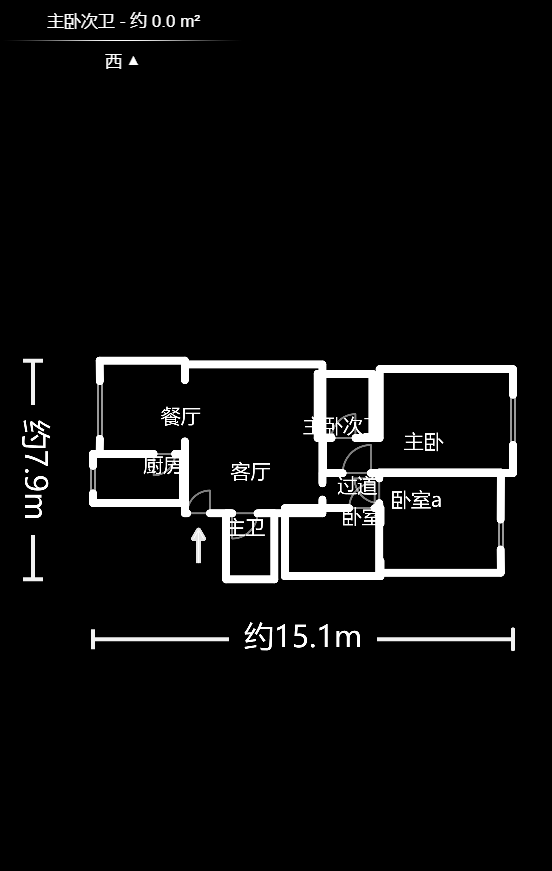 聚鑫大厦 1室1厅1卫 550.0元/月 聚鑫大厦 1室1厅1卫 550.0元/月户型图
