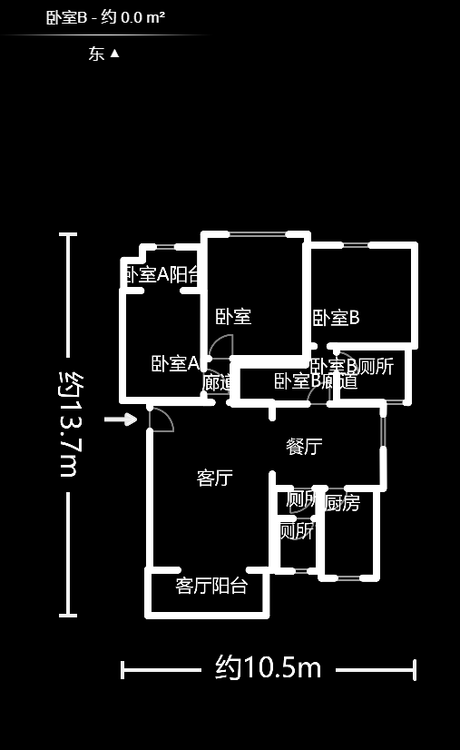 枫华府第  3室2厅2卫   116.00万室内图1