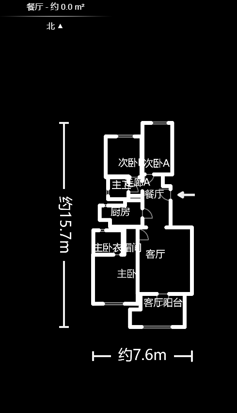 绿地公馆（绿地名邸）  3室2厅2卫   122.80万室内图1