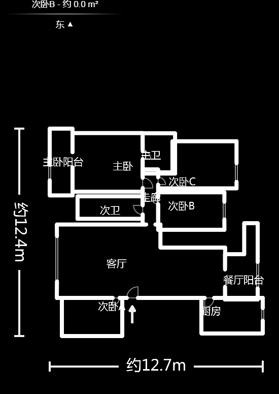 鑫远和城（一、二期）  4室2厅2卫   142.00万室内图1