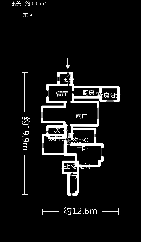 鑫远御文台一期  4室2厅1卫    3000.0元/月室内图1