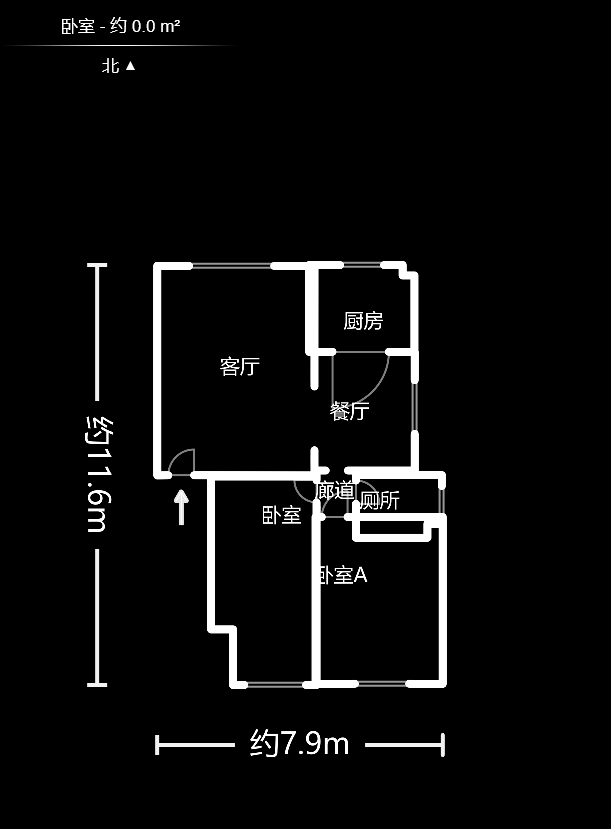 枫华府第  2室2厅2卫   64.70万室内图1