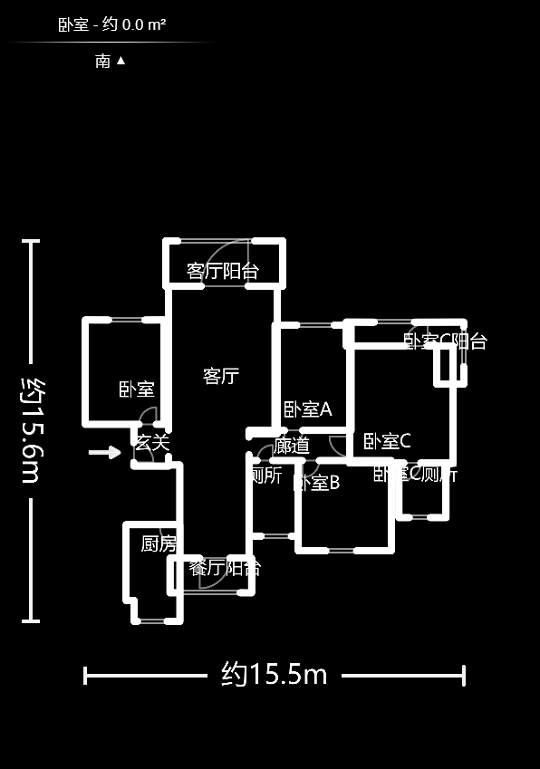 汀湘十里  4室2厅2卫   130.00万室内图1
