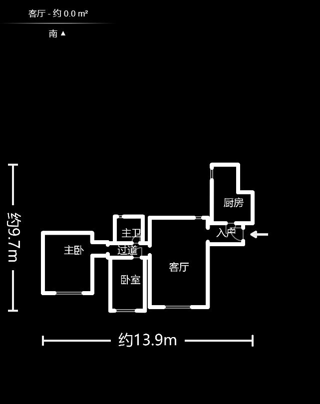 盛世美居荷园  2室2厅1卫    115.0万室内图1