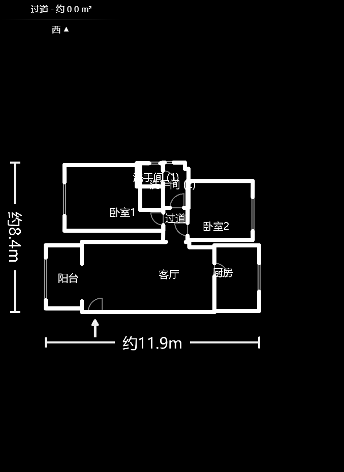 君庭金福苑 3室2厅2卫 4280.0元/月 君庭金福苑 3室2厅2卫 4280.0元/月户型图