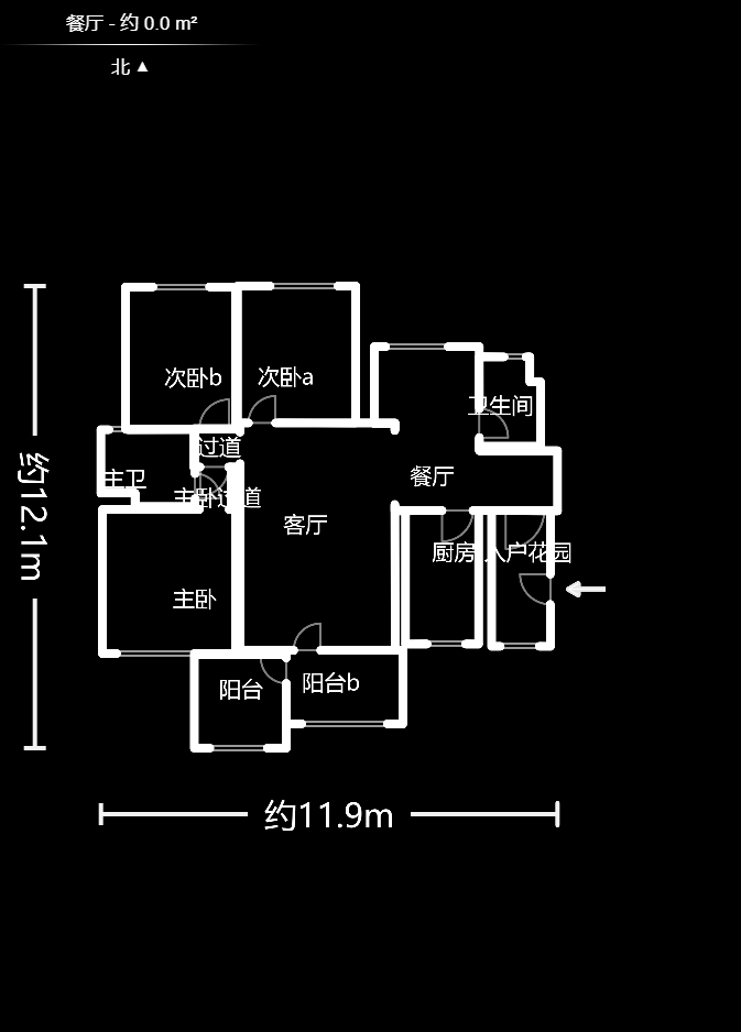 时代倾城一期  4室2厅1卫    101.0万室内图1