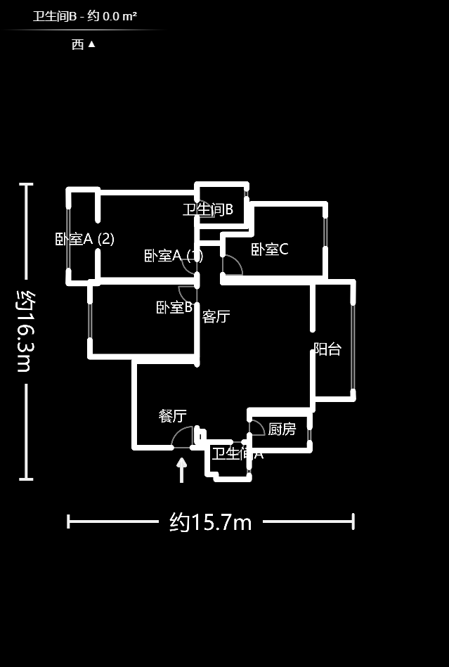华盛家园  3室2厅1卫    104.99万室内图1