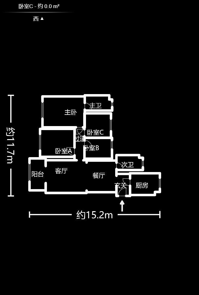 奥克斯缔壹城  4室2厅2卫   178.90万室内图1