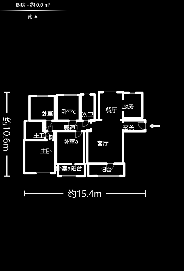 君康家园（梅溪湖七喜街）  3室2厅2卫   3200.00元/月户型图