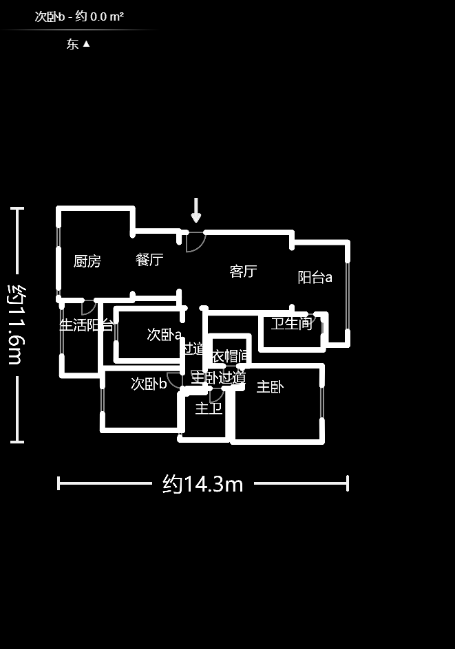 普瑞斯堡  3室2厅1卫   115.00万室内图1