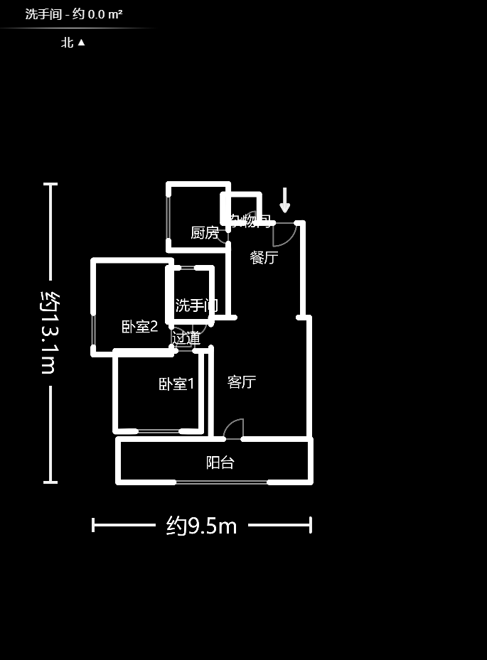 君庭金福苑  2室2厅1卫   125.00万室内图1