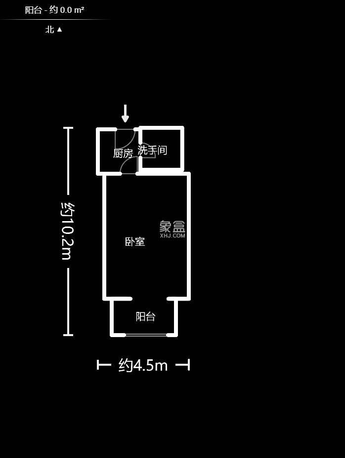 尊邸華庭  1室1廳1衛(wèi)    42.88萬