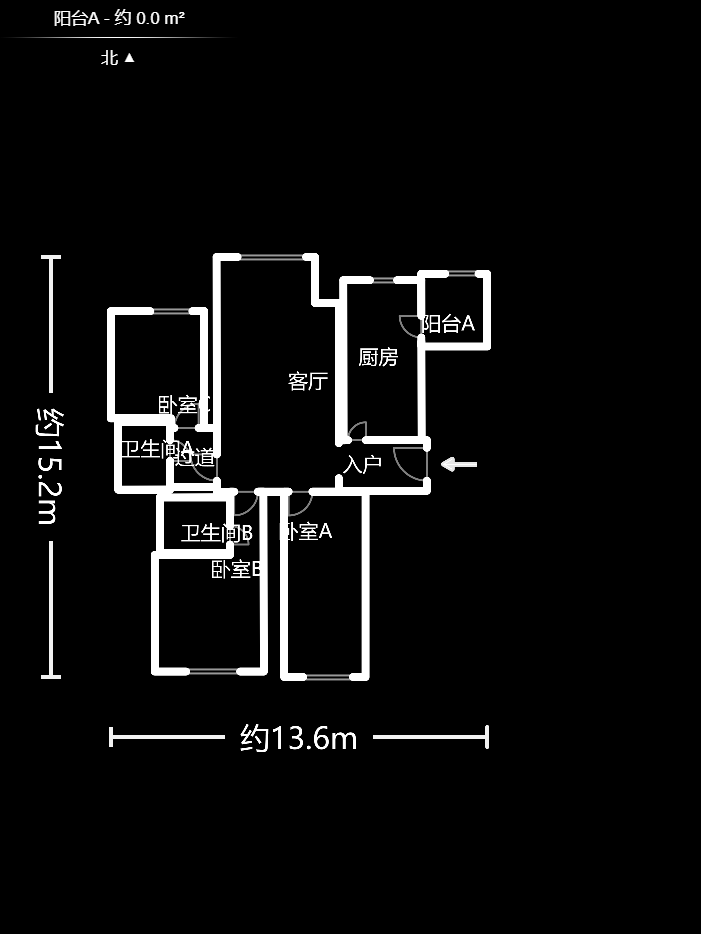 嘉福长安郡（融信澜悦、嘉福好美家园）  3室2厅2卫    115.0万室内图1