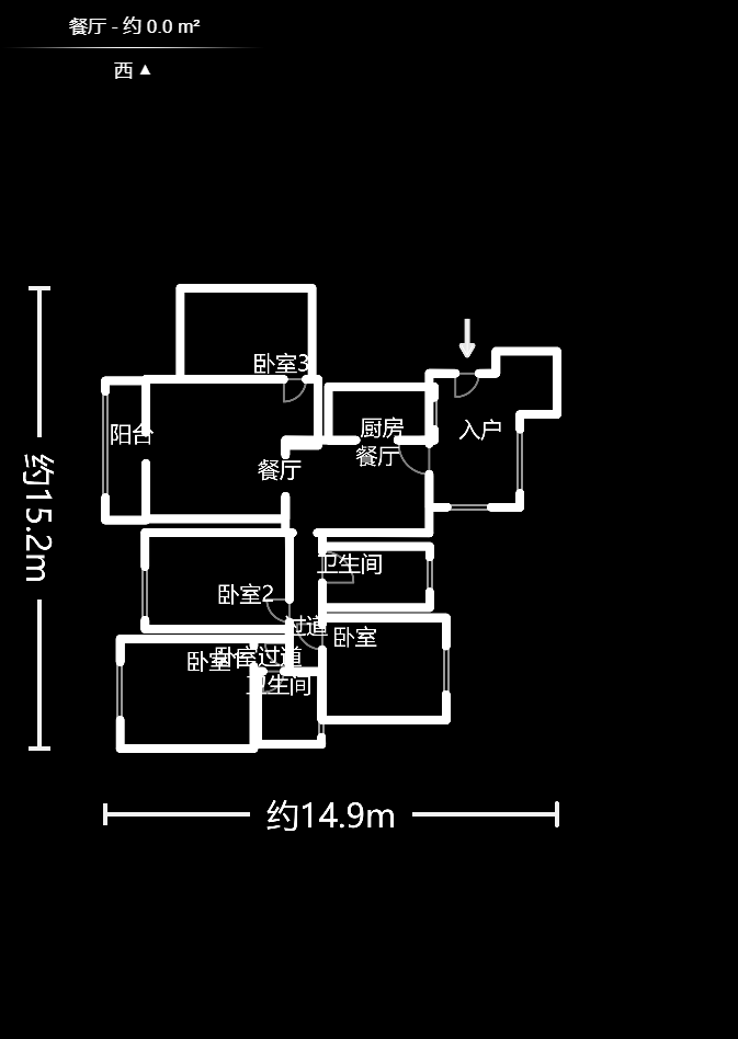 湘江世纪城鸿江苑  4室2厅2卫   212.50万室内图1