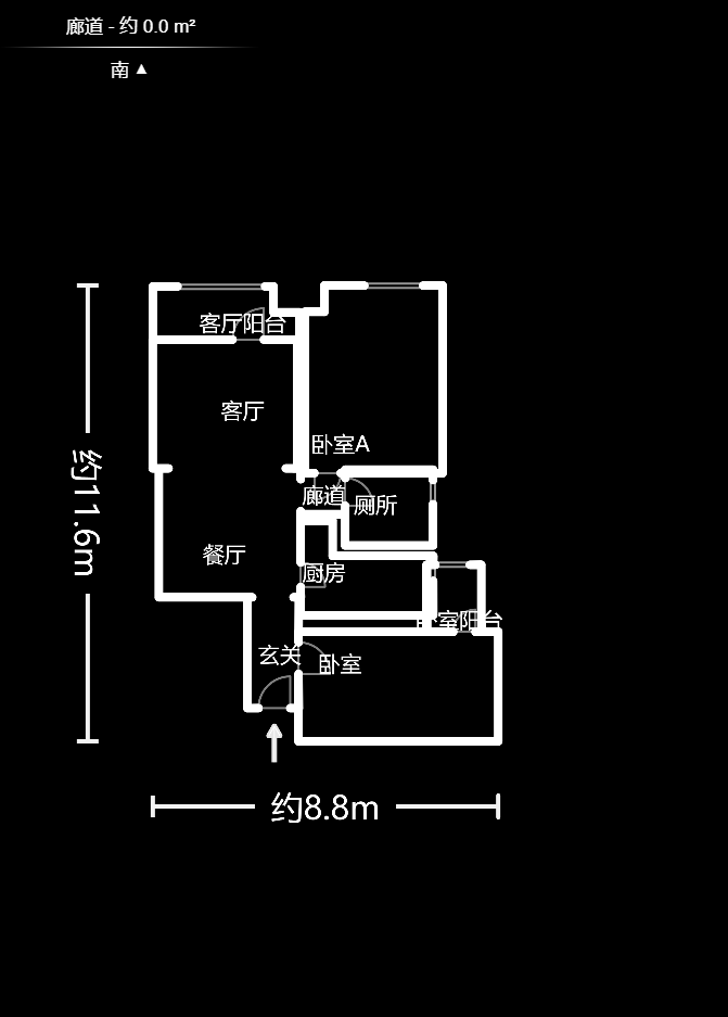 阳光100一期、四五期 2室1厅1卫 2500.0元/月 阳光100一期、四五期 2室1厅1卫 2500.0元/月户型图