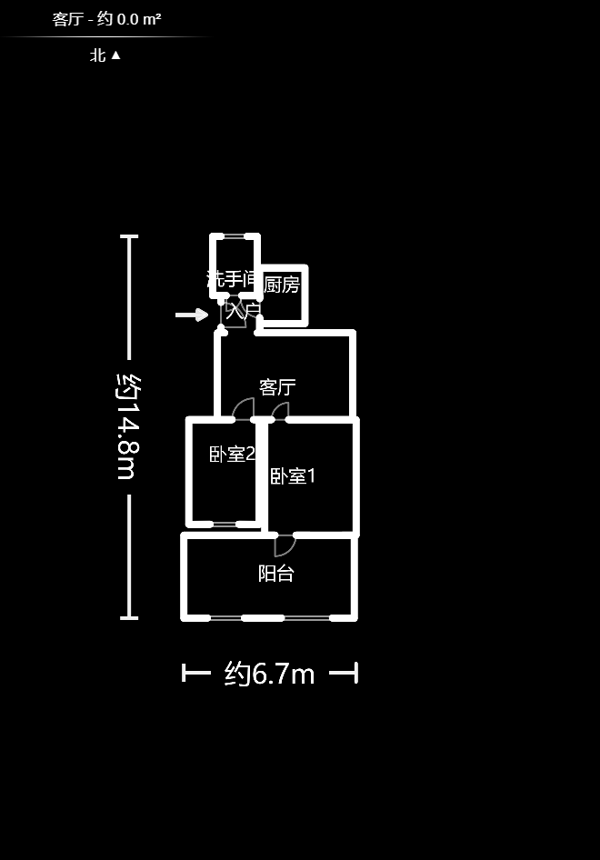 桂花二村 2室1厅1卫 1000.0元/月 桂花二村 2室1厅1卫 1000.0元/月户型图