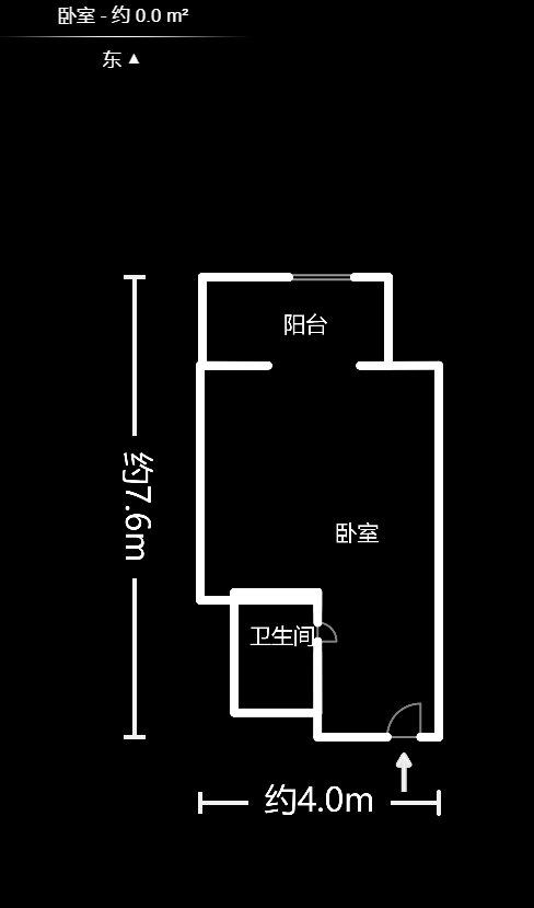 富兴旺角  1室1厅1卫   23.00万室内图1