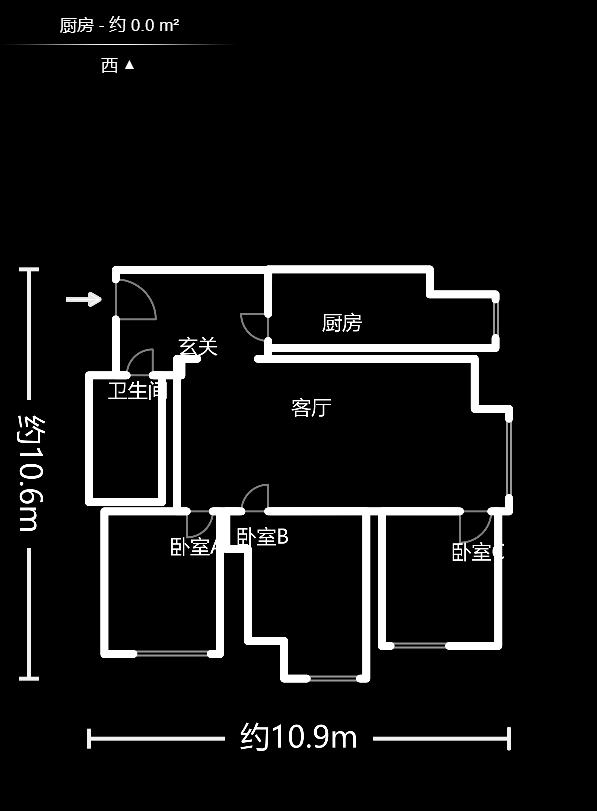 上林紫郡（锦顺和园）  3室2厅1卫   100.00万室内图1