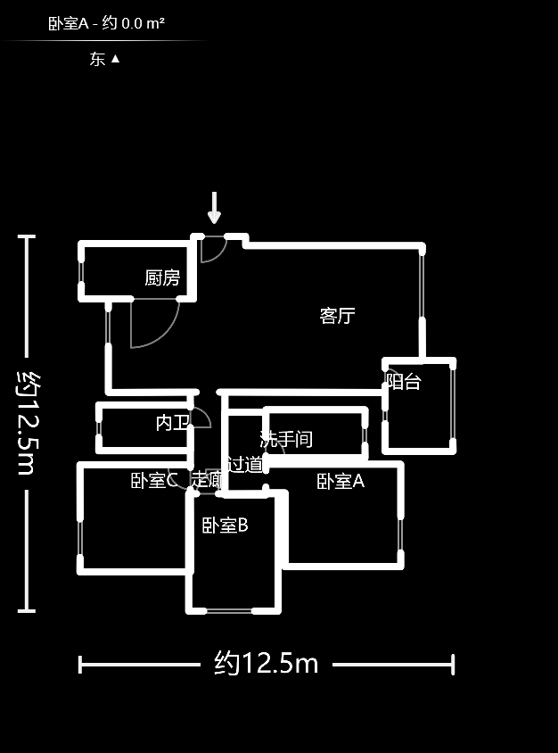 西街花园 4室2厅2卫 5500.0元/月 西街花园 4室2厅2卫 5500.0元/月户型图