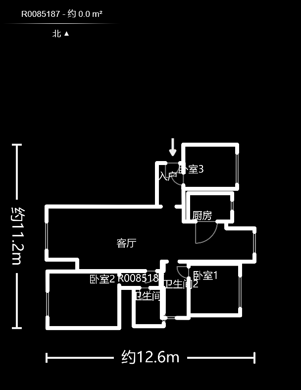 山语城三期  3室2厅2卫   90.00万室内图1