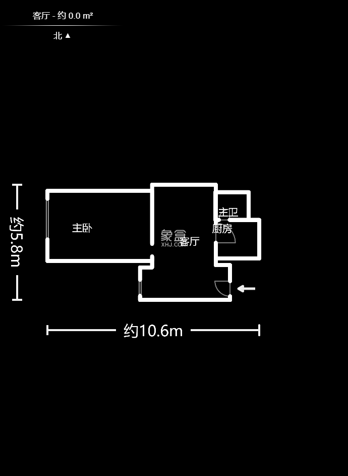 少帅府  1室1厅1卫   60.00万