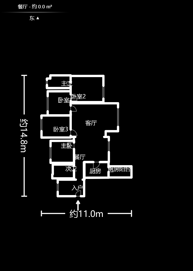 湖湾世景  4室2厅2卫   111.00万室内图1