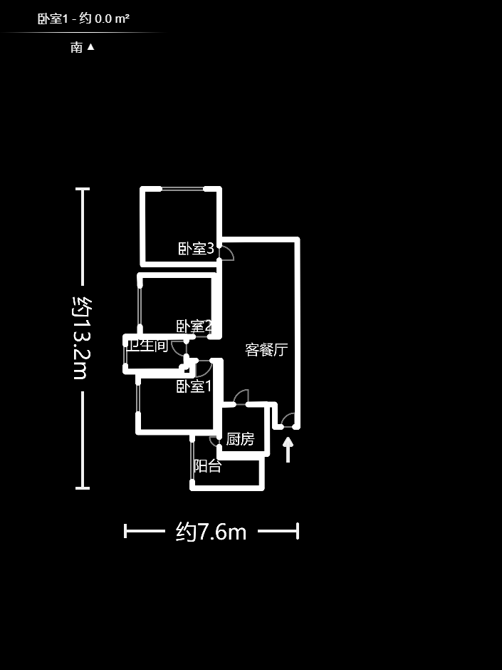 方略城市广场  3室2厅1卫    106.0万室内图1