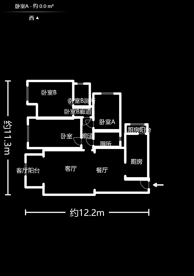 汀湘十里  3室2厅2卫   93.00万室内图1