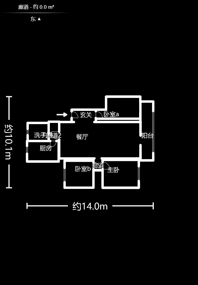 航天大院  3室2厅1卫    72.6万室内图1