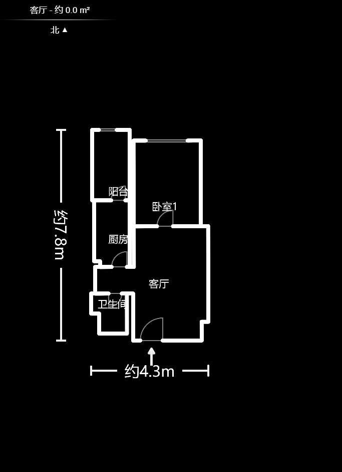 湖湾世景 1室1厅1卫 32.8万 湖湾世景 1室1厅1卫 32.8万户型图