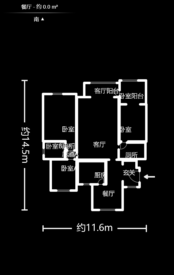 中建麓山和苑  3室2厅2卫   140.00万室内图1