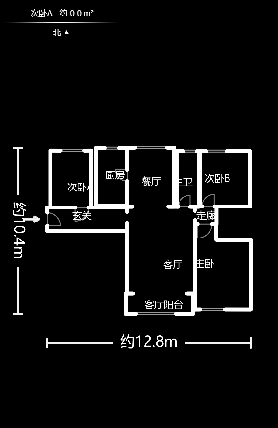 水墨林溪  3室2厅1卫    135.0万室内图1