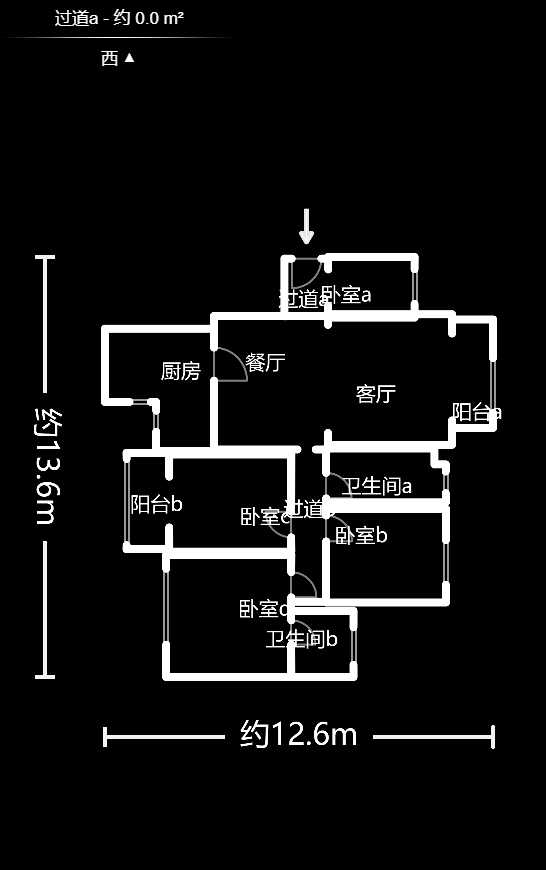 鑫天格林香山  3室2厅2卫    95.0万室内图1