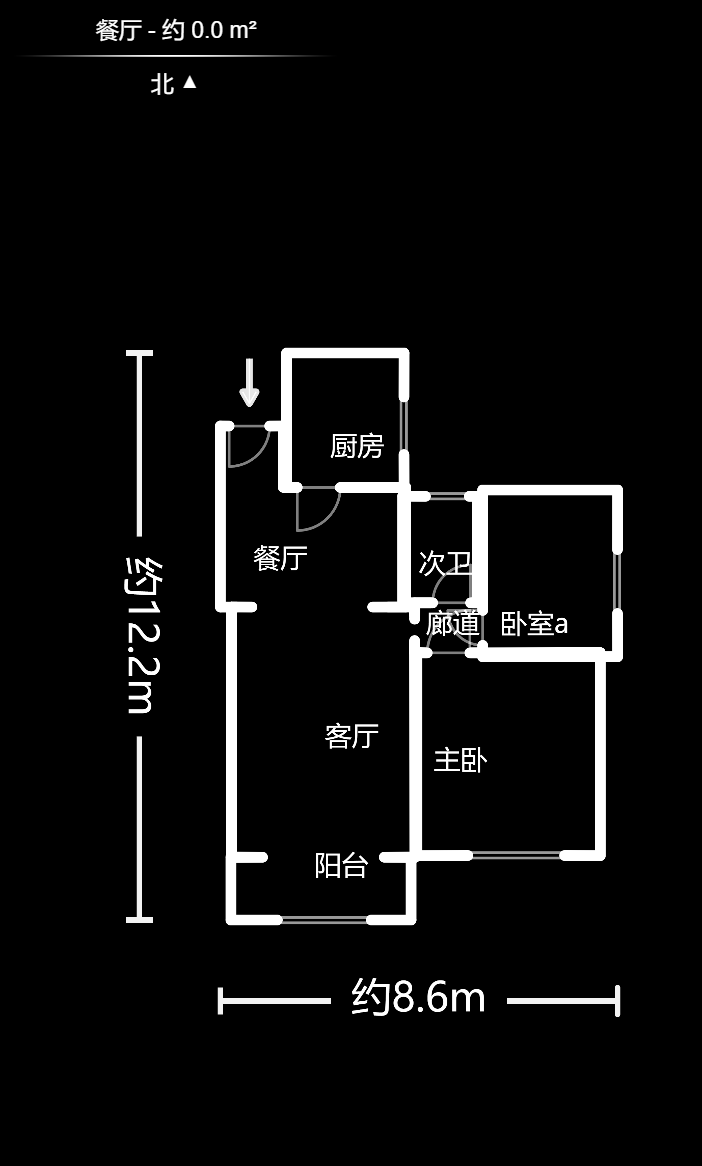 金南家园一期  3室2厅1卫   2000.00元/月户型图
