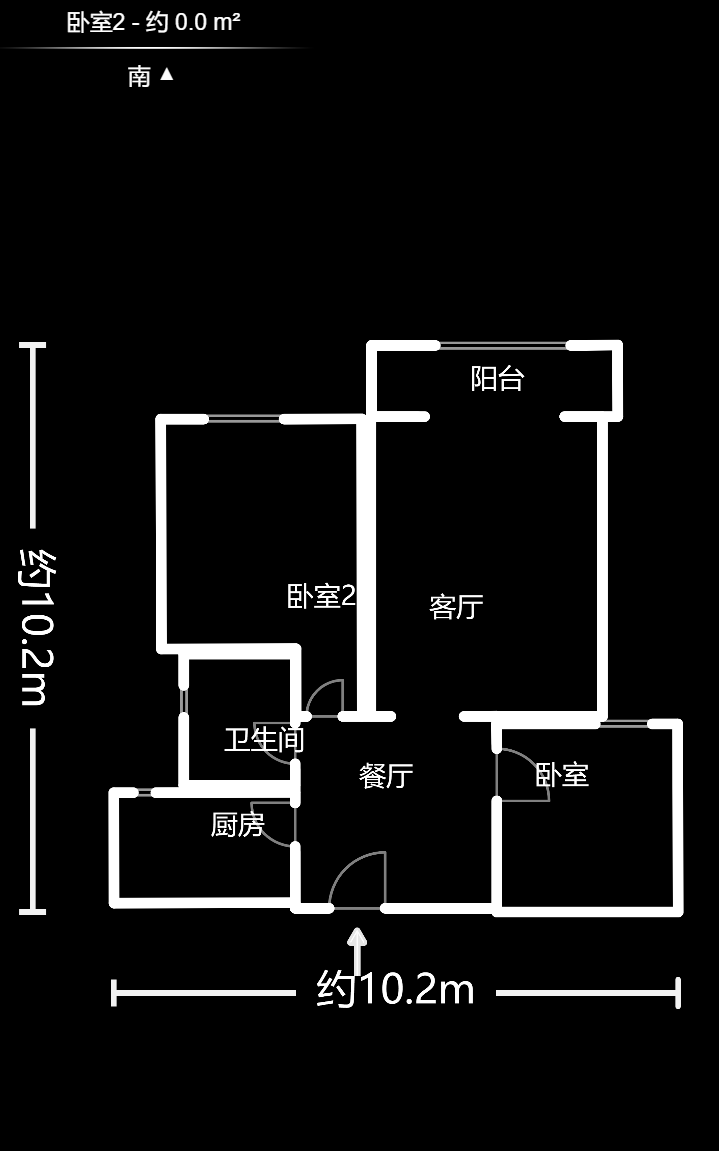 圣力华苑  2室2厅1卫   45.00万室内图1