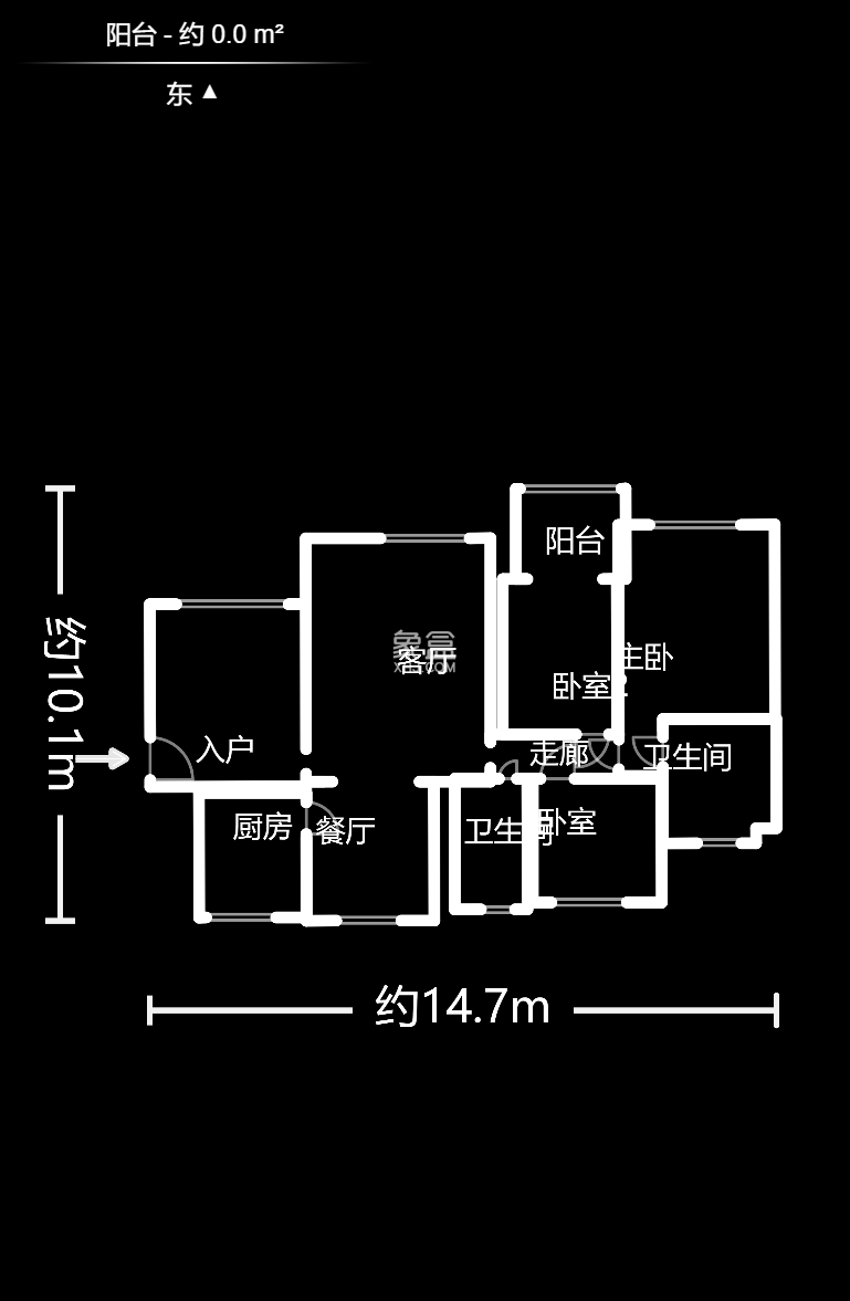 三景华御  3室2厅2卫    2200.0元/月 三景华御  3室2厅2卫    2200.0元/月户型图