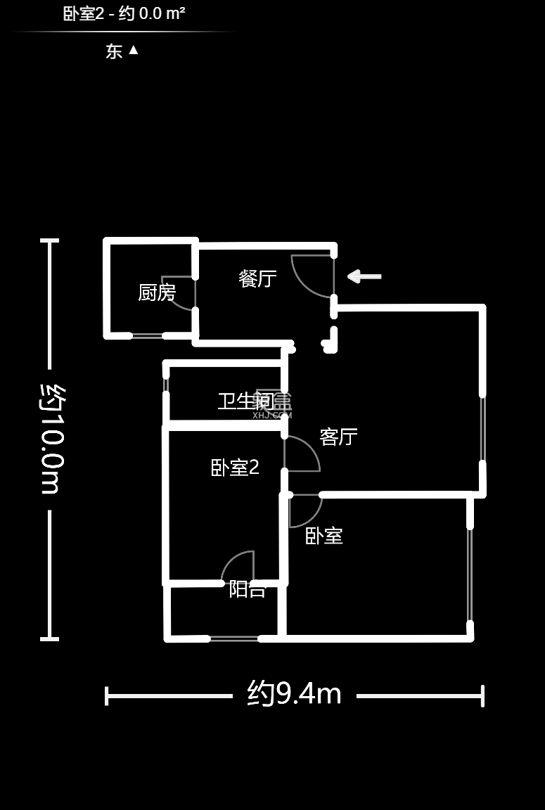 花港小区  2室2厅1卫    56.0万室内图1