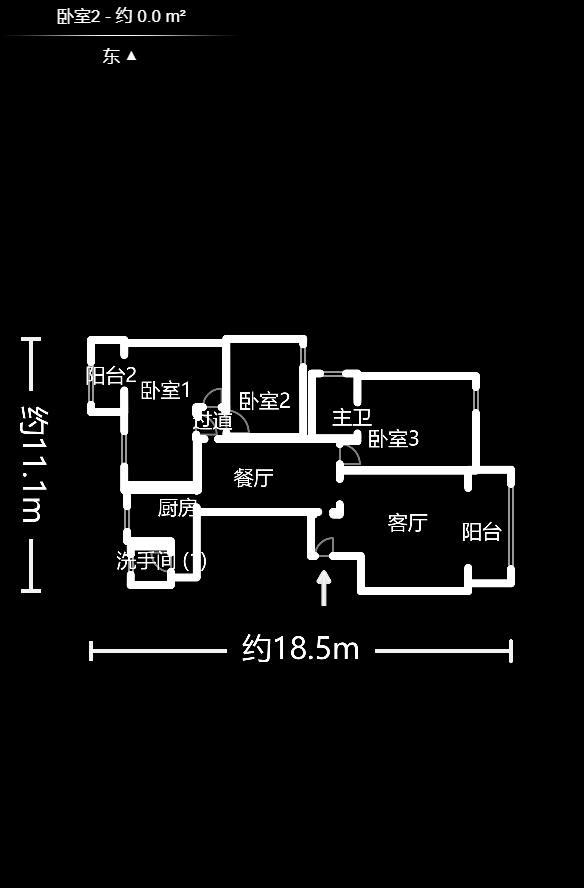 鸿景雅苑  4室2厅1卫   4300.00元/月室内图1