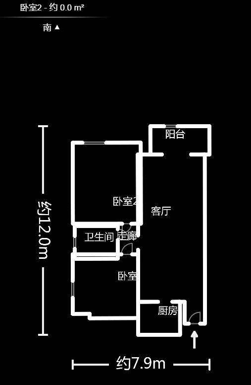 东门尚苑  2室2厅1卫   56.20万室内图1