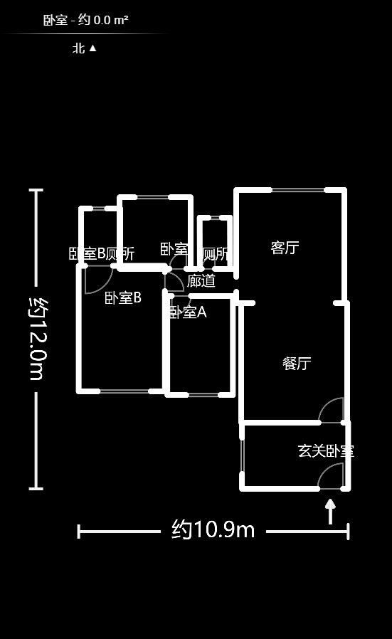 枫华府第  4室2厅1卫   84.40万室内图1