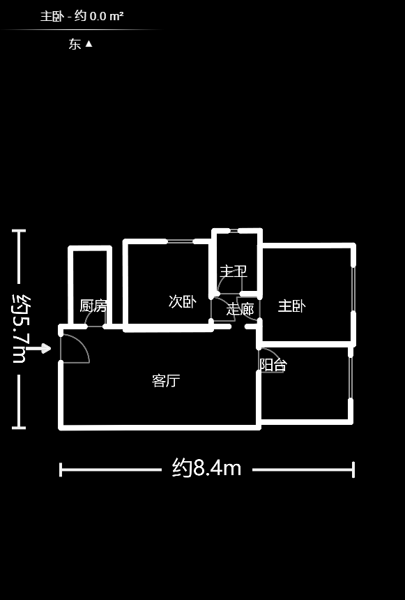 国泰九龙湾 2室2厅1卫 1700.0元/月 国泰九龙湾 2室2厅1卫 1700.0元/月户型图