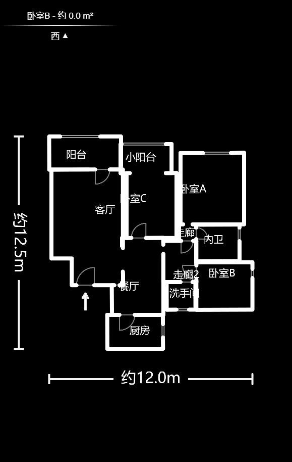 芙蓉上河图  3室2厅2卫   129.00万室内图1