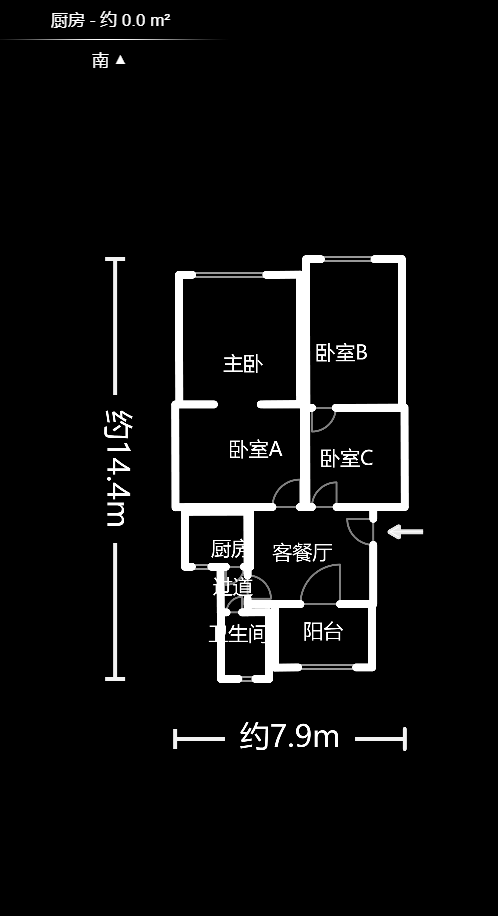 湘仪家园  4室1厅1卫   55.80万室内图1