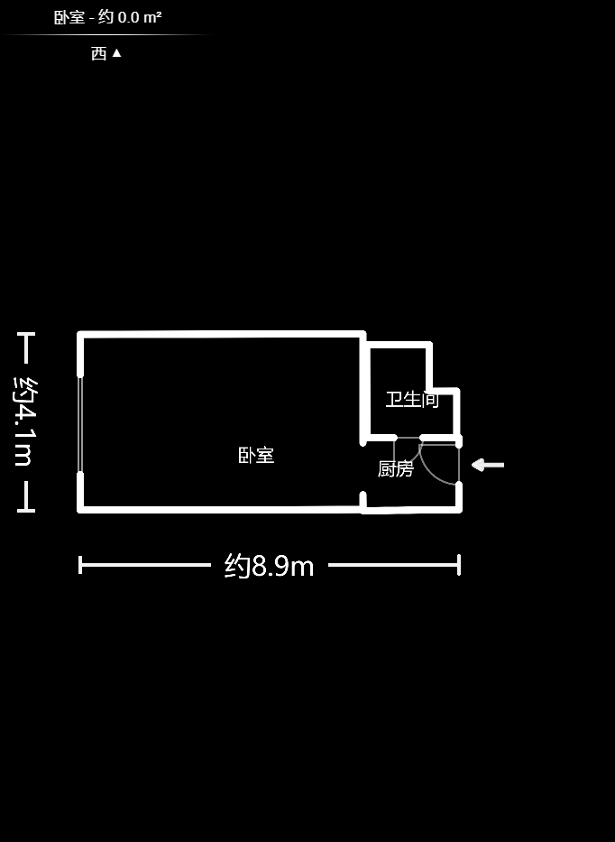 领东汇  1室1厅1卫    1500.0元/月户型图