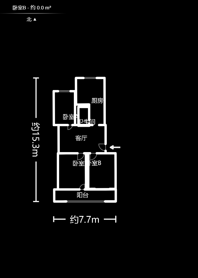 东风二村社区房 3室1厅1卫 2100.0元/月 东风二村社区房 3室1厅1卫 2100.0元/月户型图