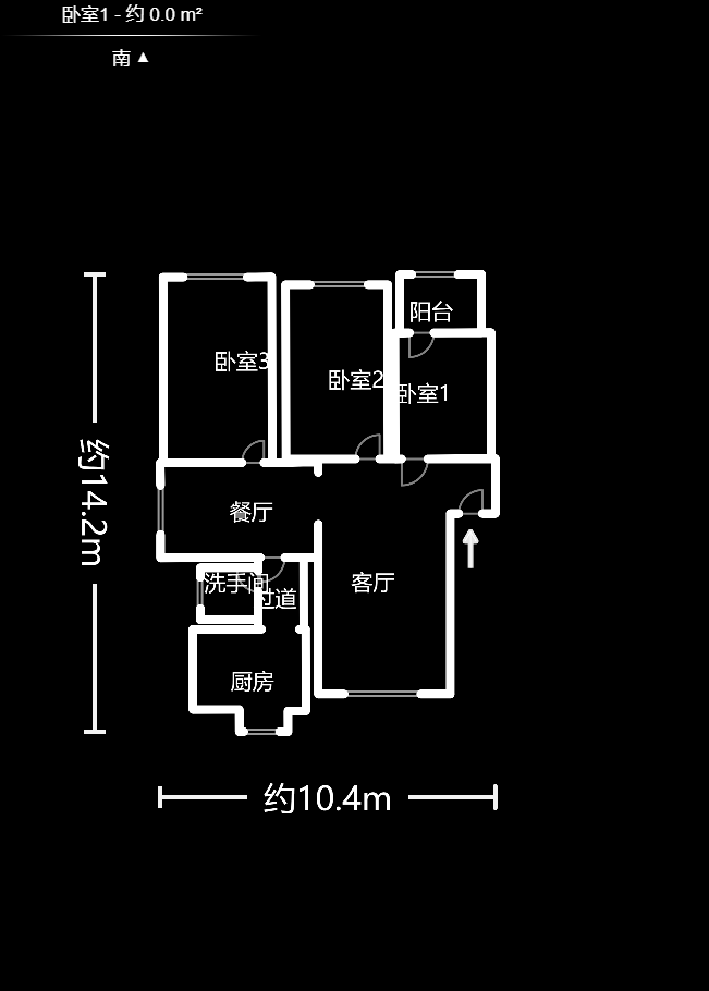 中建五局信和苑三区  3室2厅2卫    100.0万室内图1
