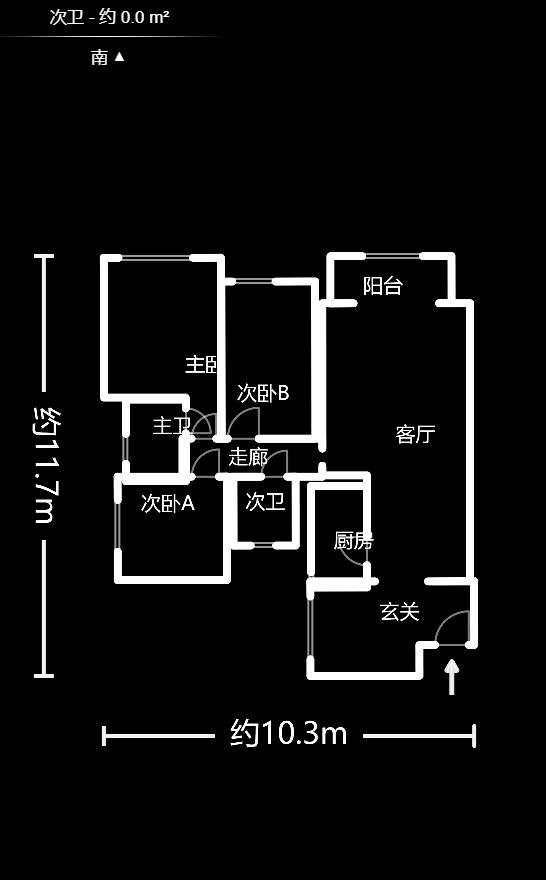 筑梦佳园 3室2厅1卫 73.8万 筑梦佳园 3室2厅1卫 73.8万户型图